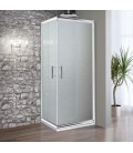 B GIAVA Cabine Doccia 70X70 in vetro temperato di sicurezza da 6 mm da abbinare al lato fisso