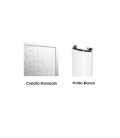 SMERALDA Porta doccia due ante a libro in cristallo 3mm TEMPERATO PROFILO ARGENTO LUCIDO
